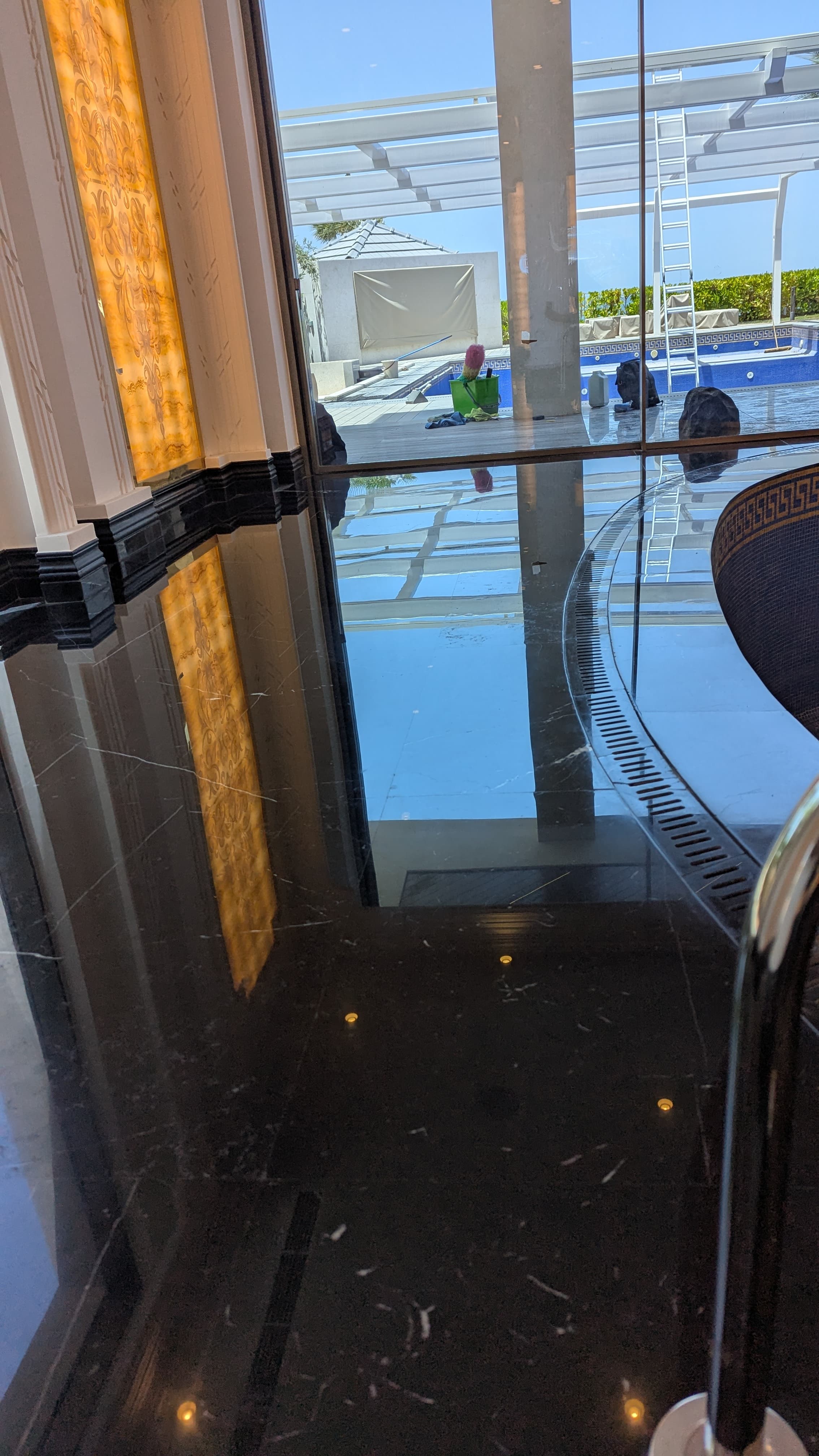 Our professional cleaning team at work